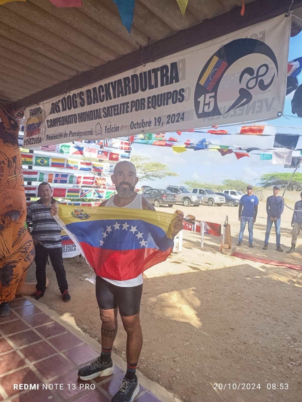 Equipo en la salida